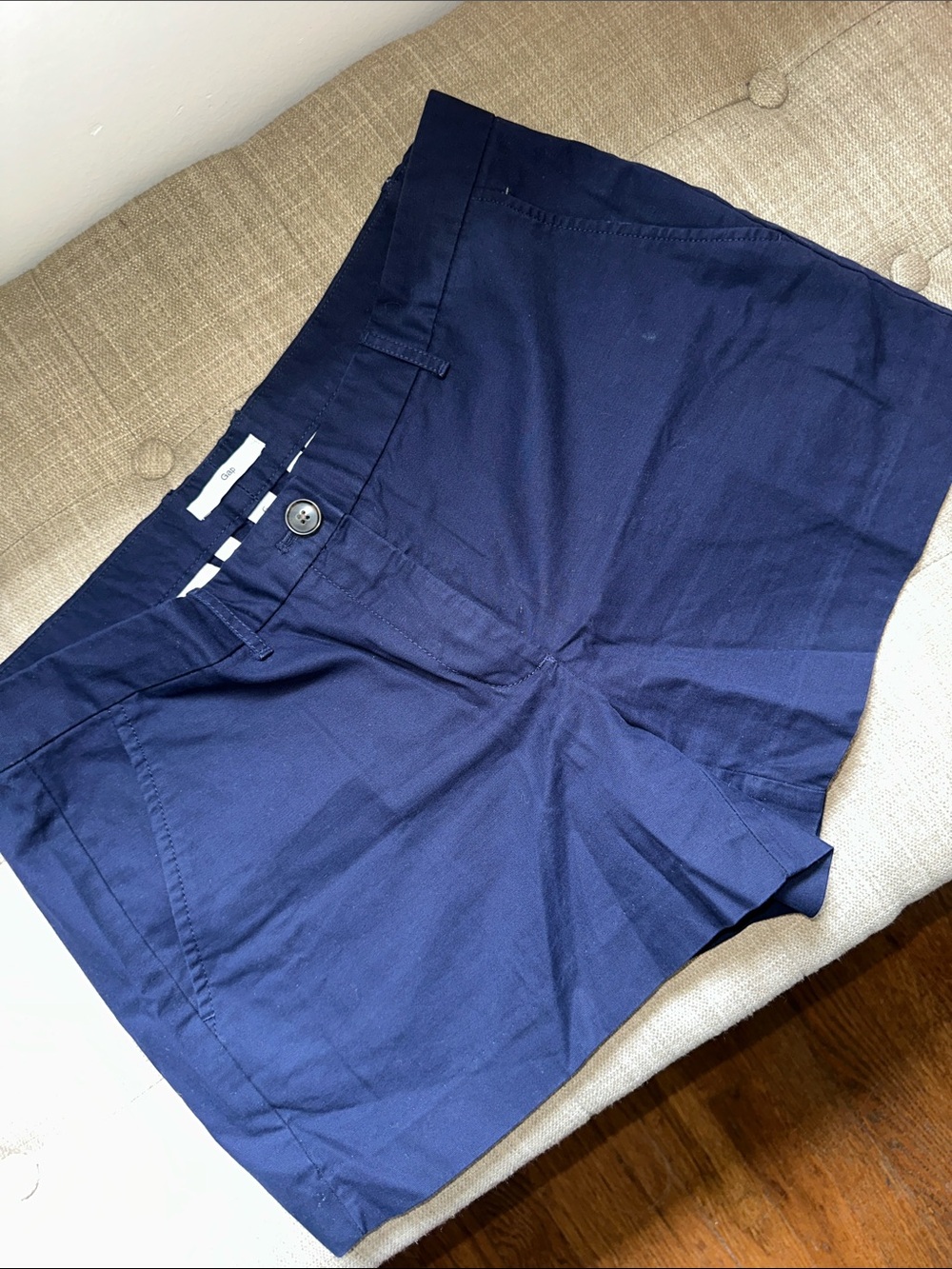 GAP Women's Navy Flat-Front Shorts